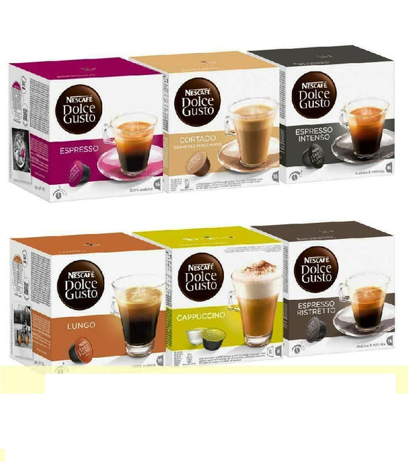 6xPack Nescafe Dolce Gusto Italian Style l Coffee Capsules - 96 Capsules