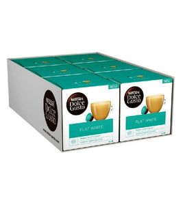 6xPack Nescafe Dolce Gusto Flat White Coffee Capsules - 96 Capsules