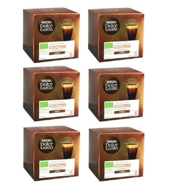 6xPack Nescafe Dolce Gusto Dolce Colombia Coffe Capsules - 96 Capsules