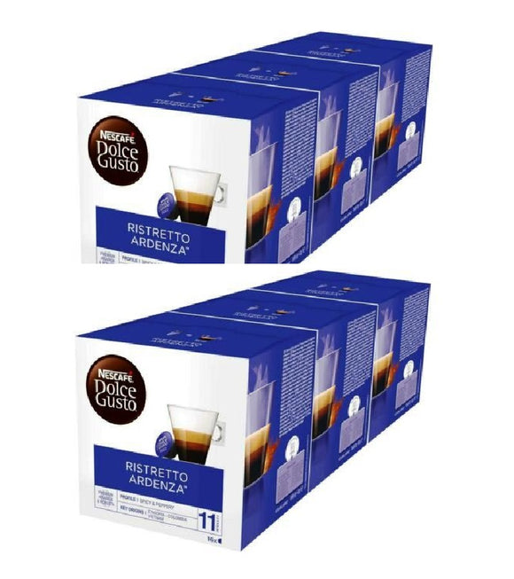 6xPack Nescafe Dolce Gusto Ristretto Ardenza Coffee Capsules - 96 Capsules