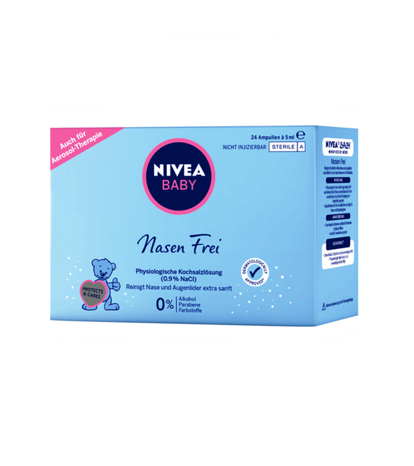 Nivea Baby Nasen Frei Eye and Nose Cleaning Saline Solution - 120 ml