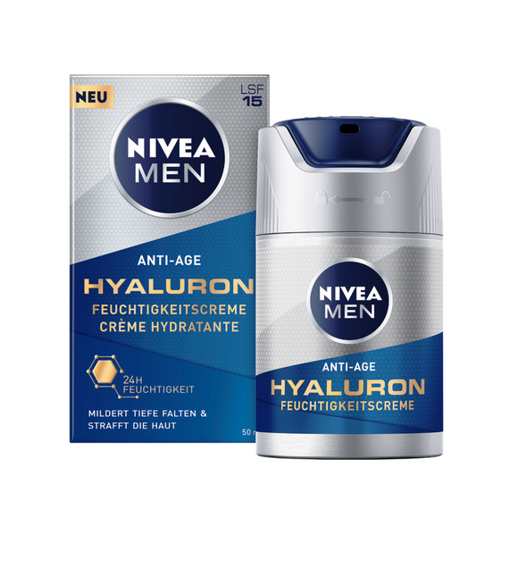 NIVEA Men Anti Age Hyaluronic Moisturizing Cream SPF15 - 50 ml