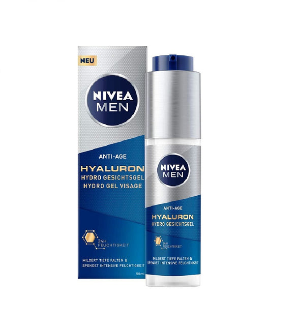 NIVEA Men Anti Age Hyaluronic Hydro Face Gel - 50 ml