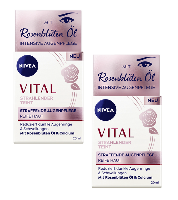 2xPack Nivea Vital, Radiant Complexion, Firming Eye Cream - 40 ml