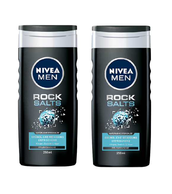 2xPack NIVEA MEN ROCK SALTS NURSING SHOWER - 500 ml