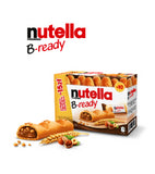 3xPacks Nutella B-Ready by Ferrero, Chocolate Nougat filled Bread (30) Sticks