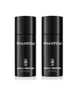 2xPack Paco Rabanne Phantom Deodorant Spray for Men - 300 ml