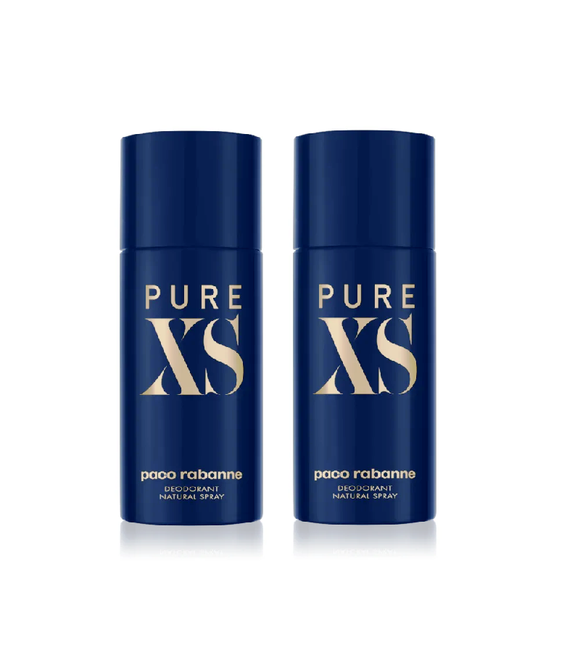 2xPack Paco Rabanne Pure XS Deodorant Spray for Men - 300 ml