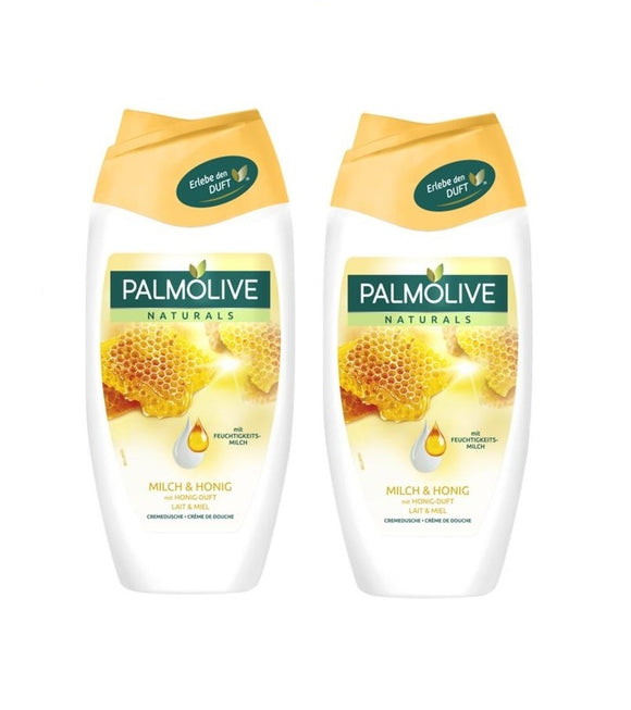 2x Pack Palmolive Naturals Bath/Shower Cream Milk & Honey 250 ml each - Eurodeal.shop