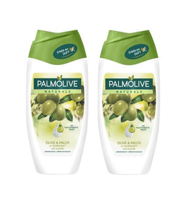 2x Palmolive Naturals Cream Shower Gel Olive and Milk (250 ml each) - Eurodeal.shop