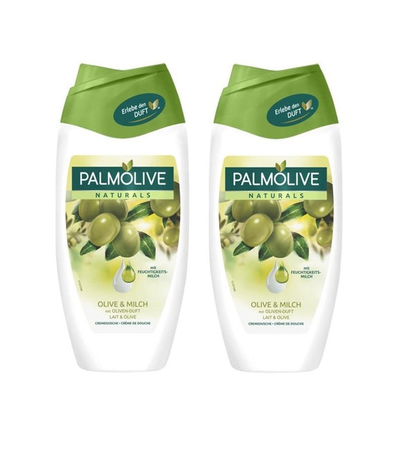2x Palmolive Naturals Cream Shower Gel Olive and Milk (250 ml each) - Eurodeal.shop