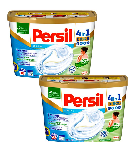 PERSIL Sensitive Heavy-Duty Detergent 4in1 Discs - 32 WL