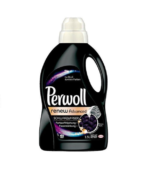Perwoll Liquid Laundry Detergent 'RENEW ADVANCED BLACK & FIBER' 20 WL, 1.5 L 900 ml