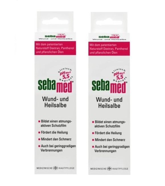 2xPack SEBAMED Wound and Healing Ointment  - 100 ml