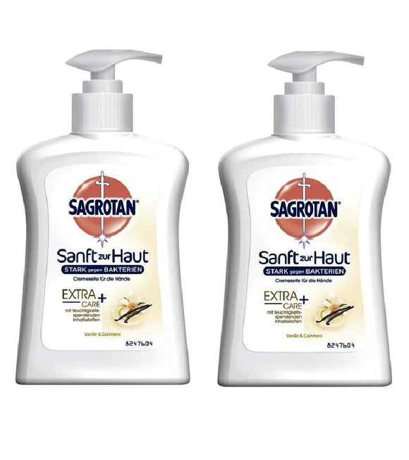 2xPack SAGROTAN Cream Soap Extra Care, Vanilla & Cashmere - 500 ml