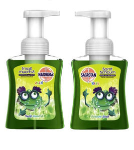 2xPack SAGROTAN Kids Anti-Bacteria Velvet Soap Foam Fun - 500 ml