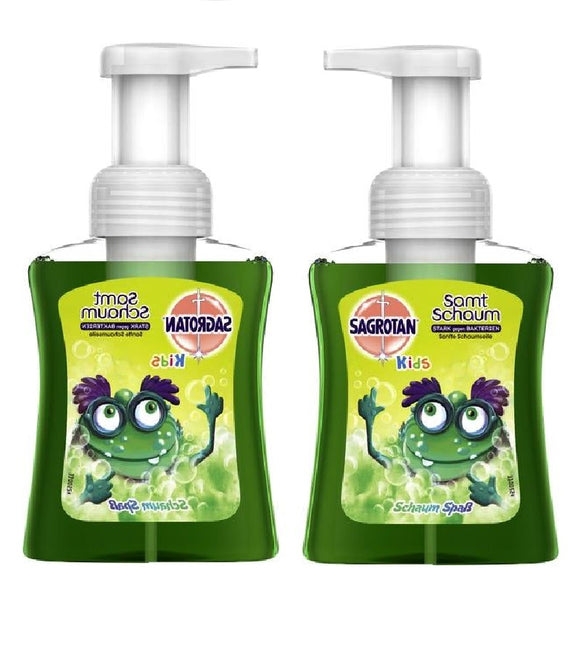 2xPack SAGROTAN Kids Anti-Bacteria Velvet Soap Foam Fun - 500 ml