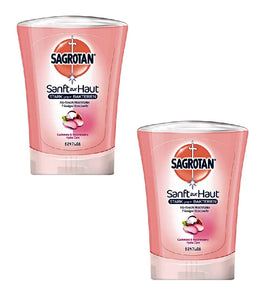2xPack SAGROTAN No-Touch Liquid Hand Soap Cashmere & Rose Essence Refill- 500 ml