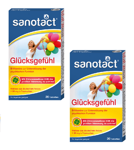 2xPack Sanotact Happiness and Mood Enhancing Tablets - 40 Tablets