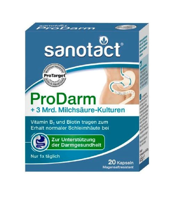 Sanotact ProDarm + Lactic Acid Cultures - 20 Pieces