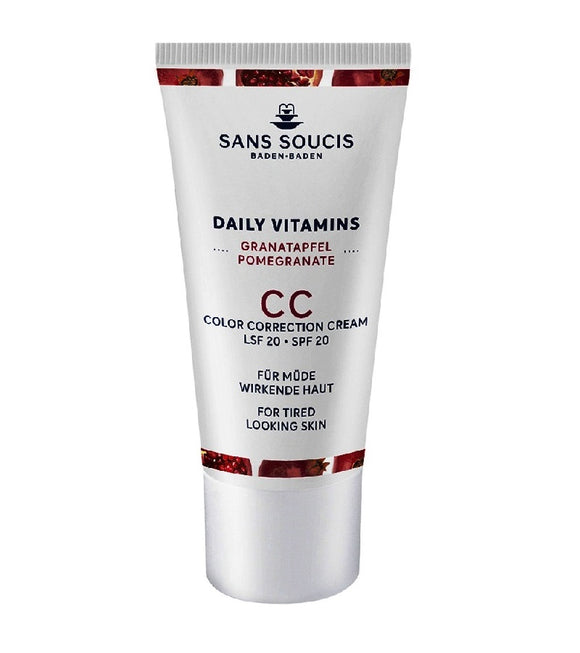 Sans Soucis Pomegranate Daily Vitamins CC Cream for Tired Skin SPF 20 - 30 ml