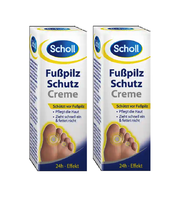 2xPack Scholl Athlete's Foot Protection Cream - 60 ml