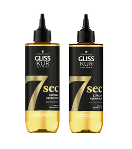 2xPack Schwarzkopf Gliss Kur7 Second Express Repair Oil Nutritive - 400 ml