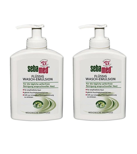 2xPack Sebamed Olive Liquid Washing Emulsion - 400 ml