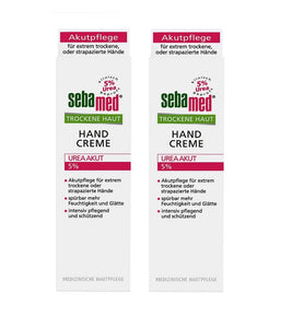 2xPack SEBAMED Acute Dry Skin Hand Cream with 5% Urea - 150 ml