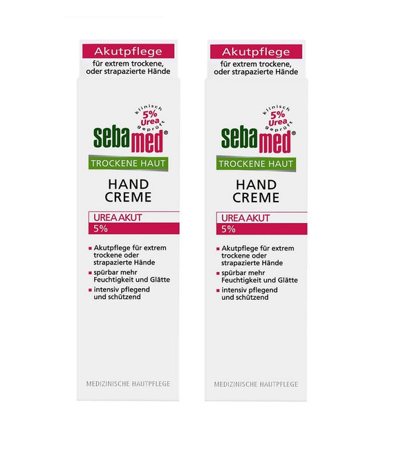 2xPack SEBAMED Acute Dry Skin Hand Cream with 5% Urea - 150 ml
