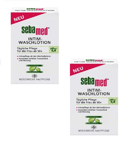 2xPack Sebamed INTIM-WASHING LOTION pH 6.8 for Women 50+ 400 ml