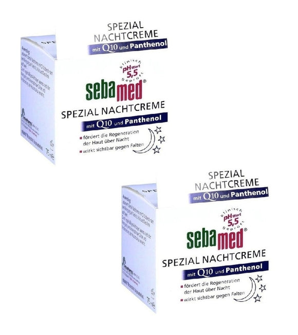 2xPack Sebamed Special Q10 Night Cream with Panthenol - 150 ml