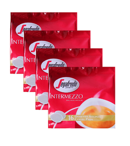 4xPack Segafredo Intermezzo Senseo Compatible Coffee Pads - 64 Pads