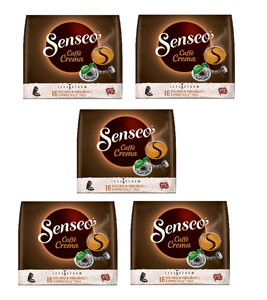 5xPacks SENSEO COFFEE PADS -  Caffè Crema - 80 Pads