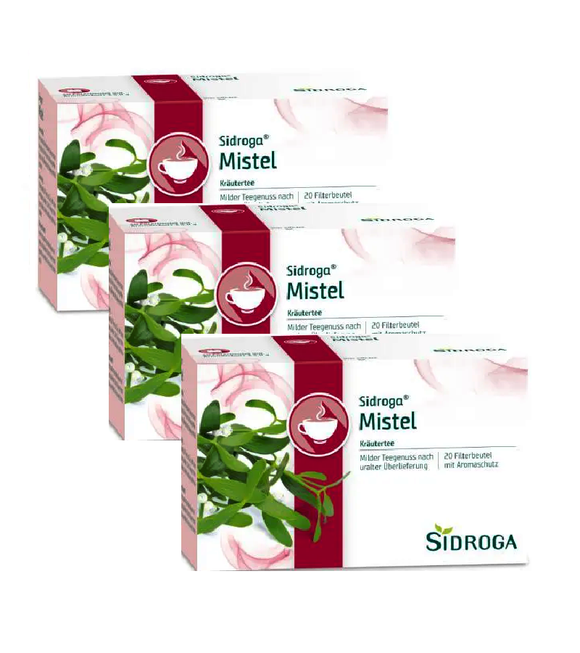 3xPack SIDROGA Mistletoe Filtered Tea Bags - 60 Pcs