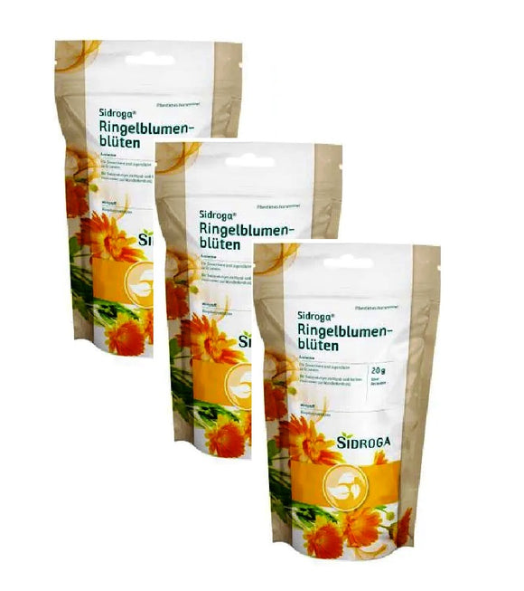 3xPack SIDROGA Marigold Blossom Medicinal Loose Tea - 60 g