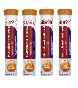 4xPack SilaVit Effervescent Tablets - Multivitamin & Minerals - 80 Pcs