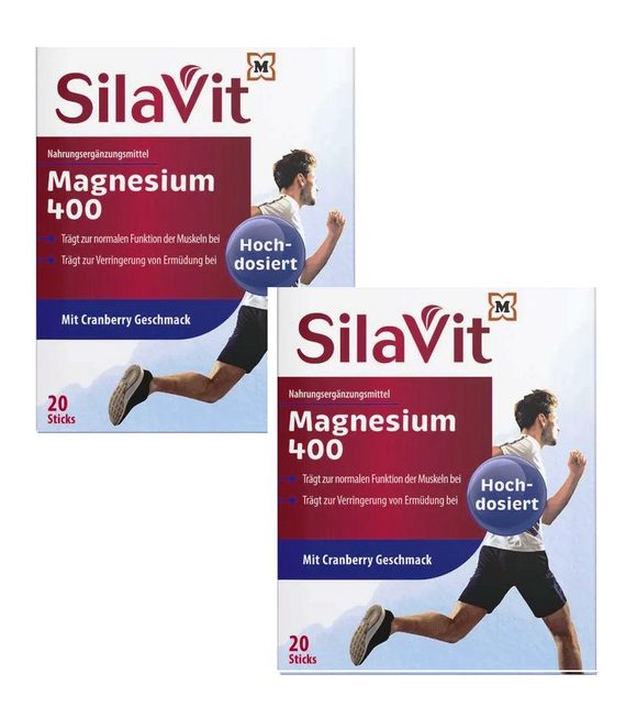 2xPack SilaVit Magnesium 400 - 40 Pcs
