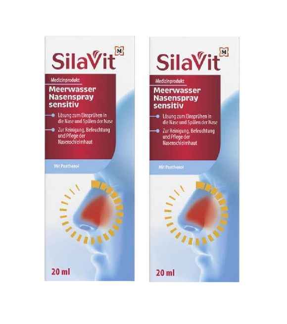 2xPack SilaVit Sensitive Seawater Nasal Spray - 40 ml
