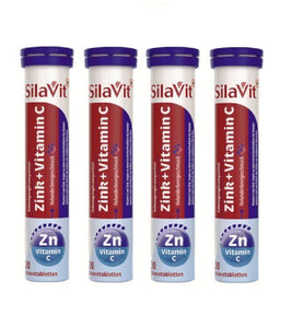 4xPack SilaVit Effervescent Tablets - Zinc + Vitamin C - 80 Pcs
