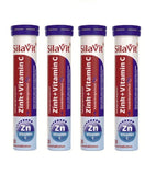 4xPack SilaVit Effervescent Tablets - Zinc + Vitamin C - 80 Pcs