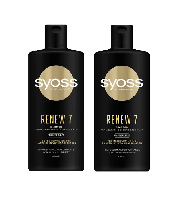 2xPack Syoss Renew 7 Shampoo - 880 ml