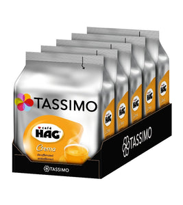 4-TASSIMO Café HAG Decaffeinated T Discs Coffee Capsules