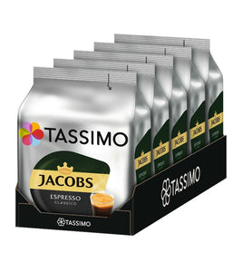 4-Packs TASSIMO Jacobs Espresso Classico T Discs Coffee Capsules 4 x 16 Drinks