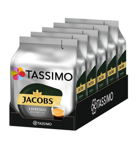 4-Packs TASSIMO Jacobs Espresso Ristretto T Discs Coffee Capsules 4x16 Drinks