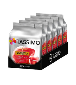 4-Packs TASSIMO Twinings Forest Fruit Tea T Discs Tea Capsules 4 x 16 Drinks