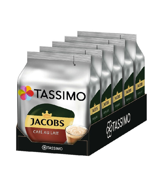 4-Packs TASSIMO Jacobs Café au Lait Ground Coffee T-Discs