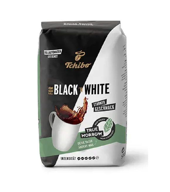 Tchibo BLACK 'N WHITE Whole Coffee Beans - 500g