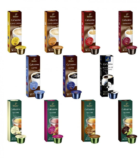 Tchibo Cafissimo Collection 110 Capsules - Coffee Classics and Tea Collection