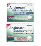 2xPack Tetesept Anginosan Throat & Cough Stimulant Mint Flavor Lozenges - 40 Pcs